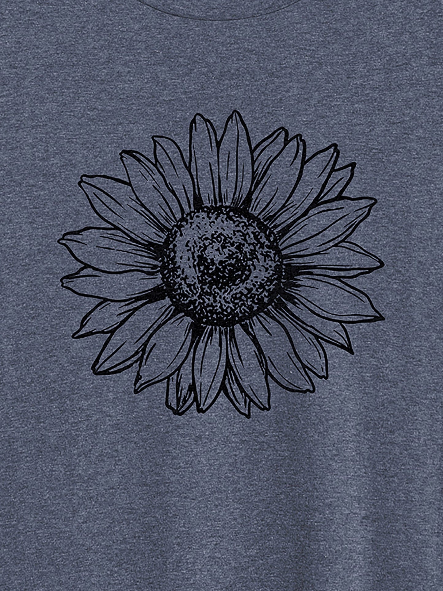 Sunkissed Sunflower Round Neck T-Shirt