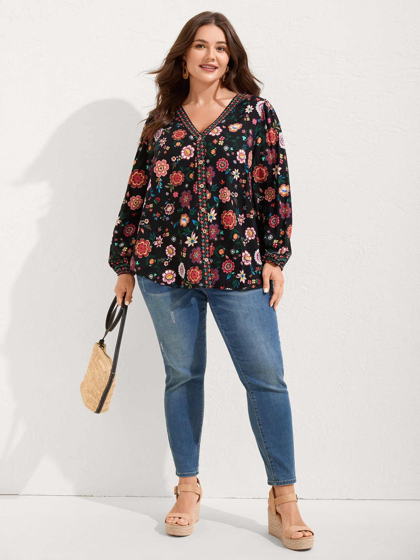 Rayon Colorful Button Front Shirt