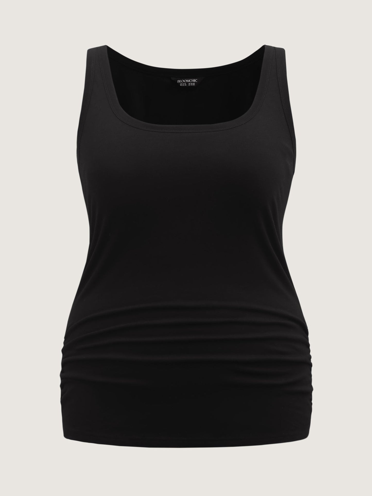 Supportive Bra Pleated Fitted Tank Top
