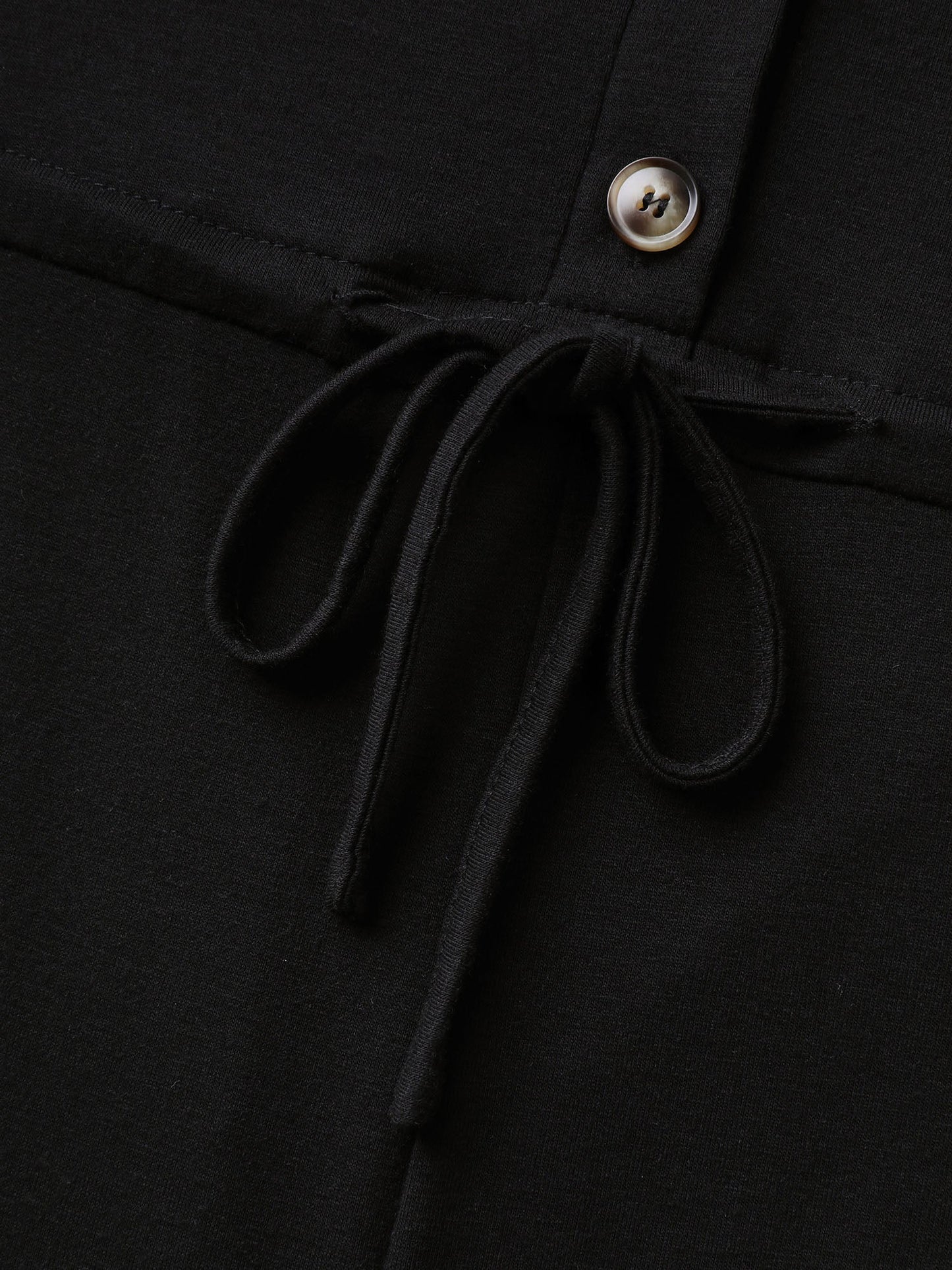 Supersoft Waist Drawstring Pockets Jumpsuit