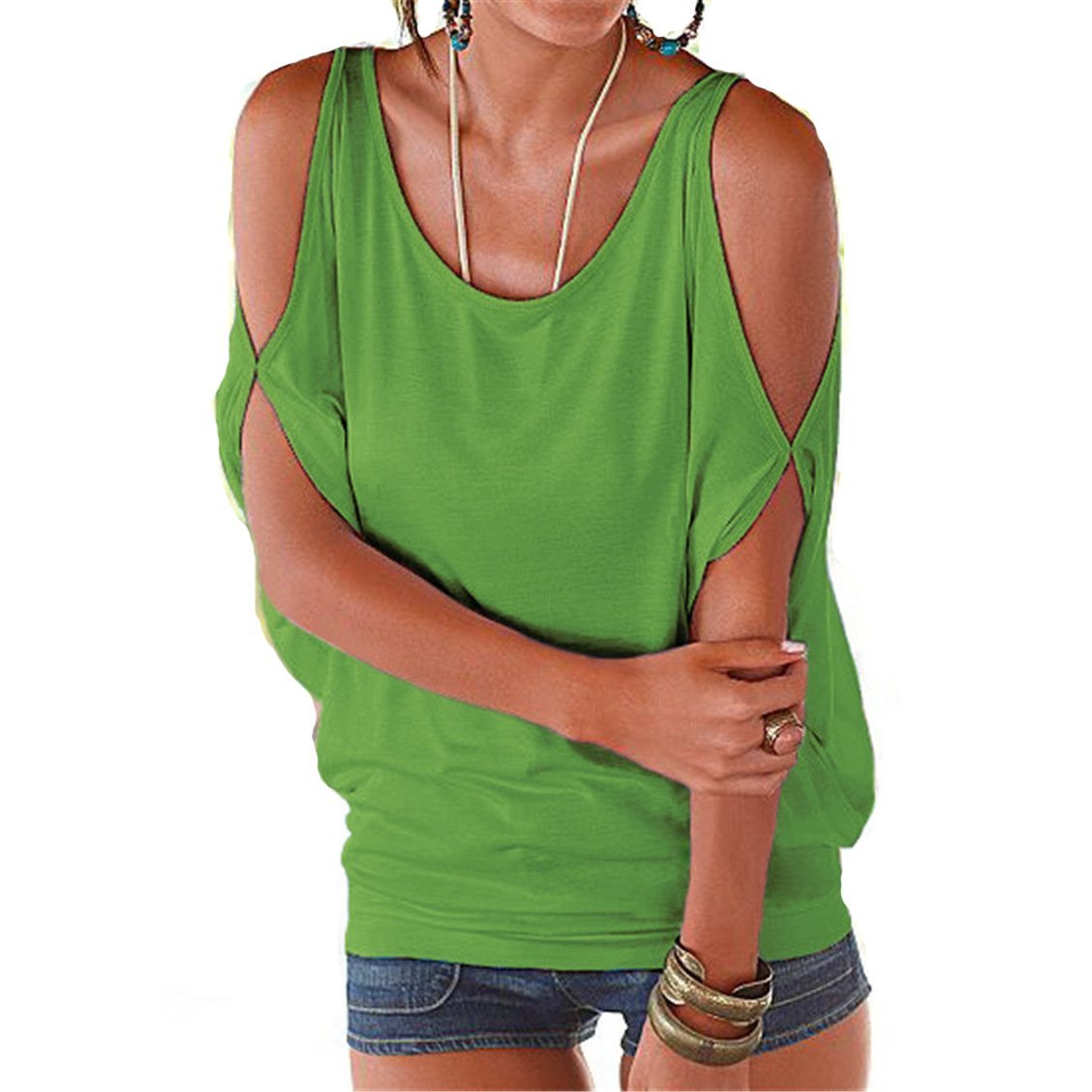 Scoop Neck Plain Tie-Up At Back Tops