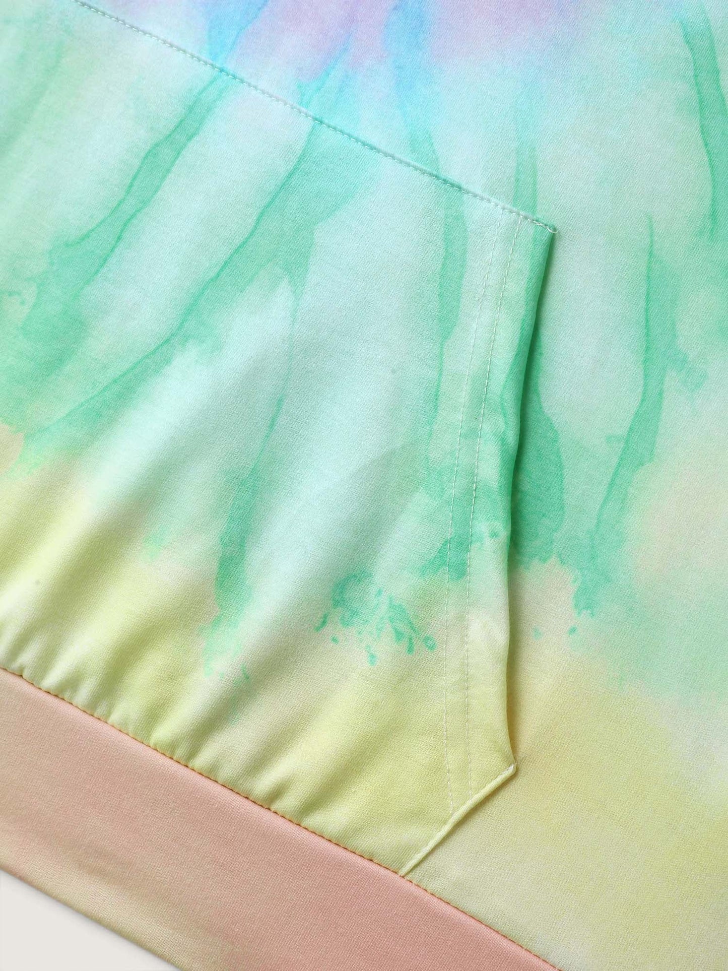 Tie-Dye Blend Pockets Hoodie