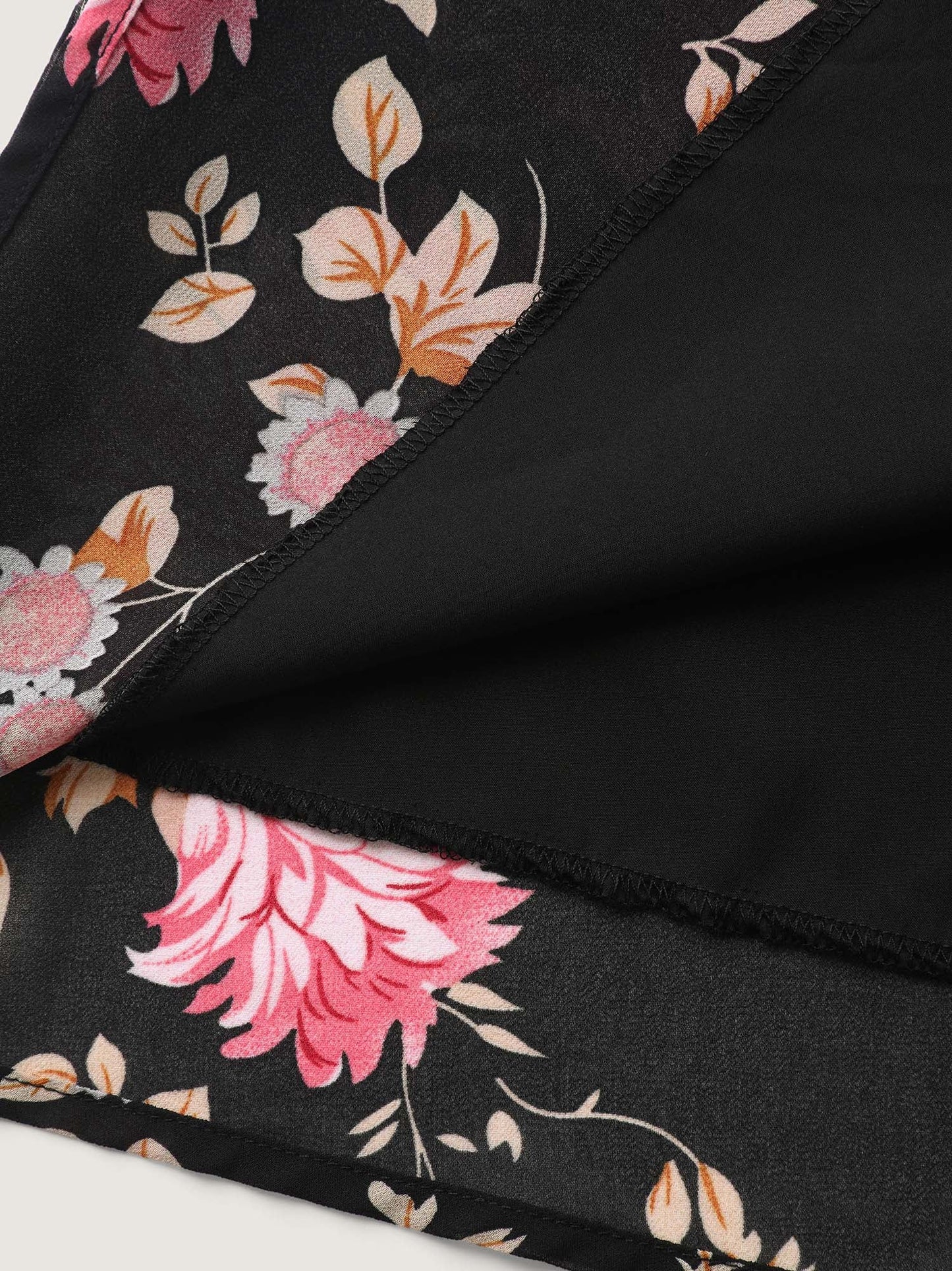 Sweet Floral Shirred Waist Cinched Midi Dress