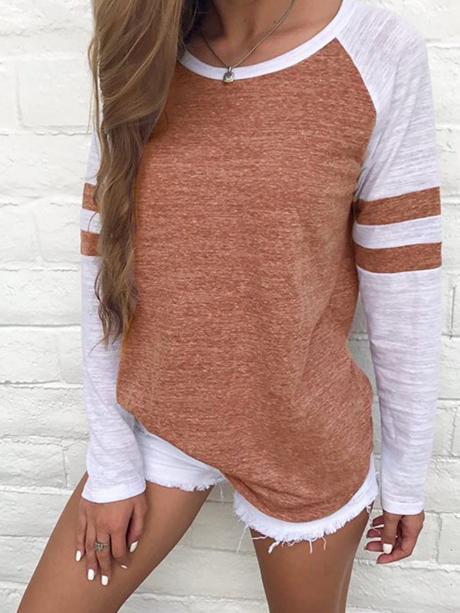 Patchwork Long Sleeve T-Shirt
