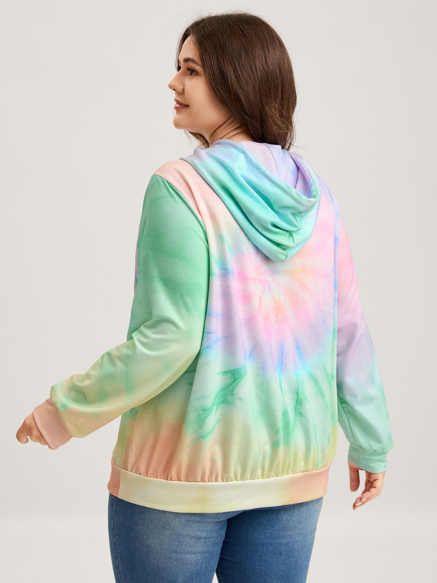 Tie-Dye Blend Pockets Hoodie