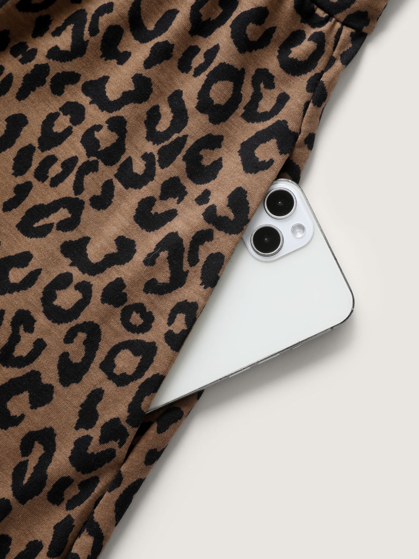 Leopard Print Sweetheart Knee-Length Dress