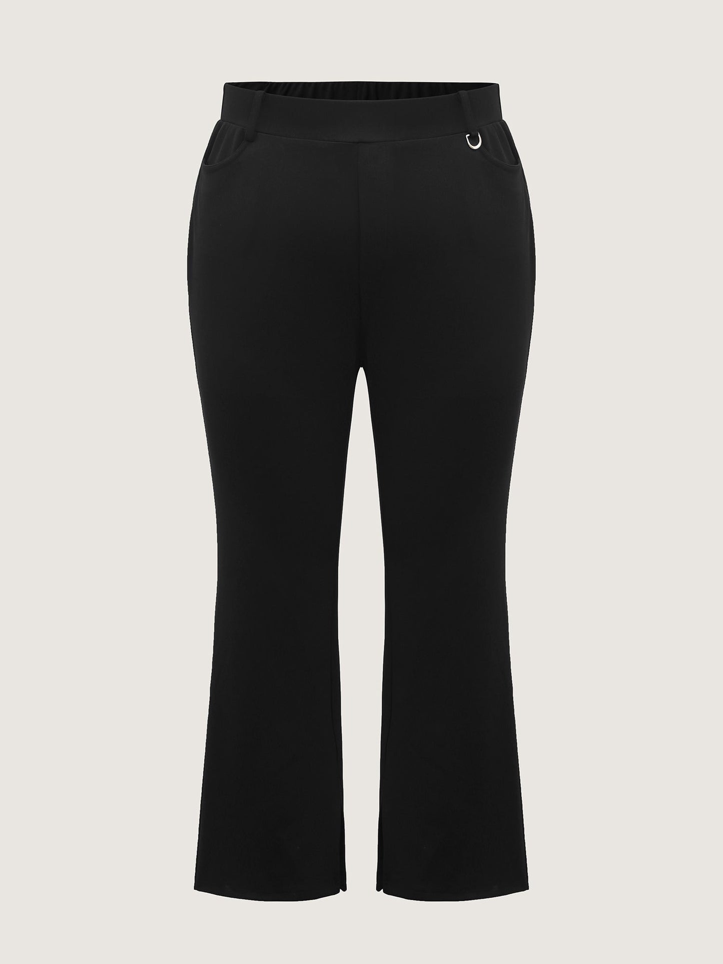 Pull-On Solid Bootcut Pants