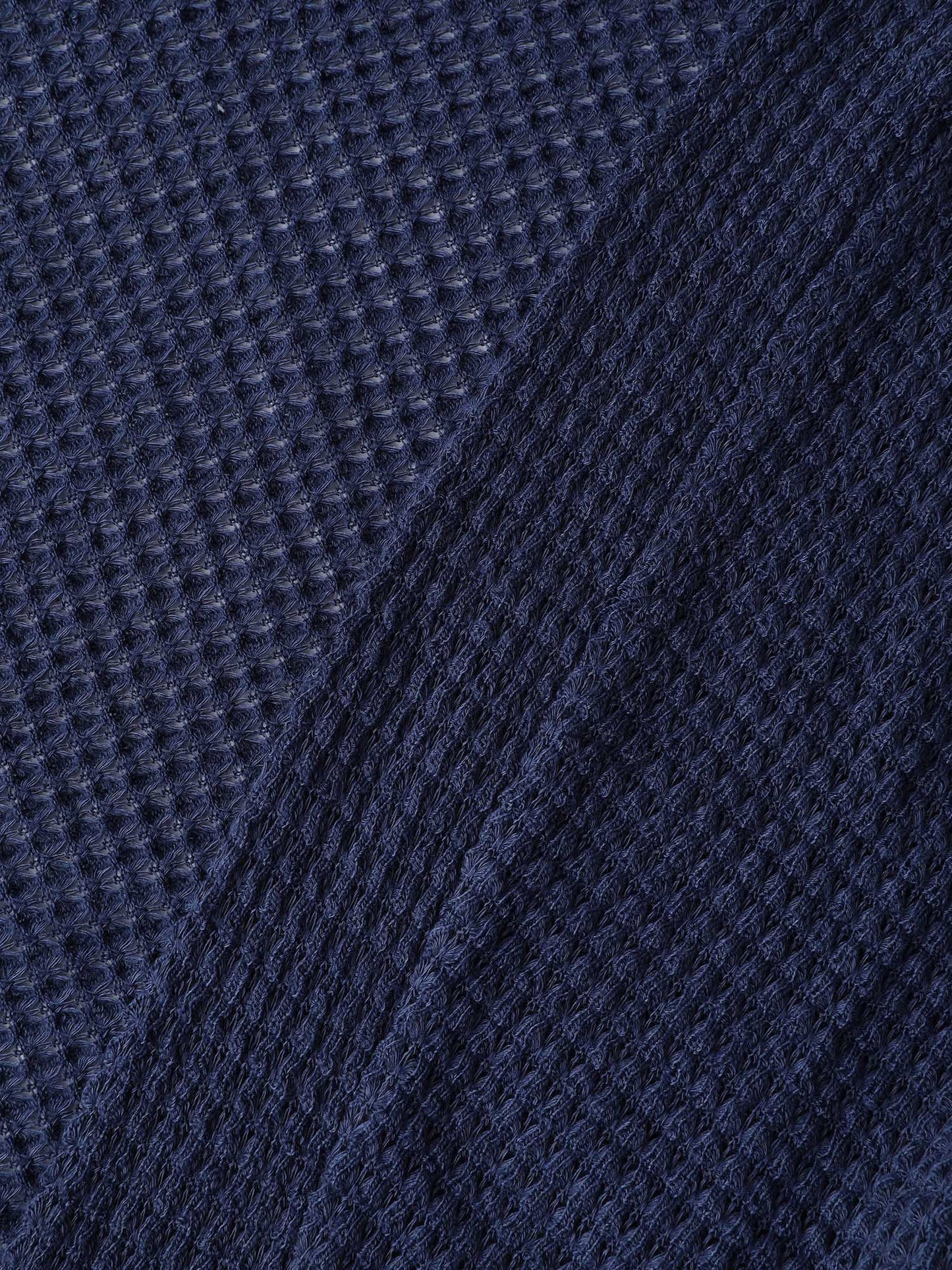 Waffle Textured Arc Hem Jacket