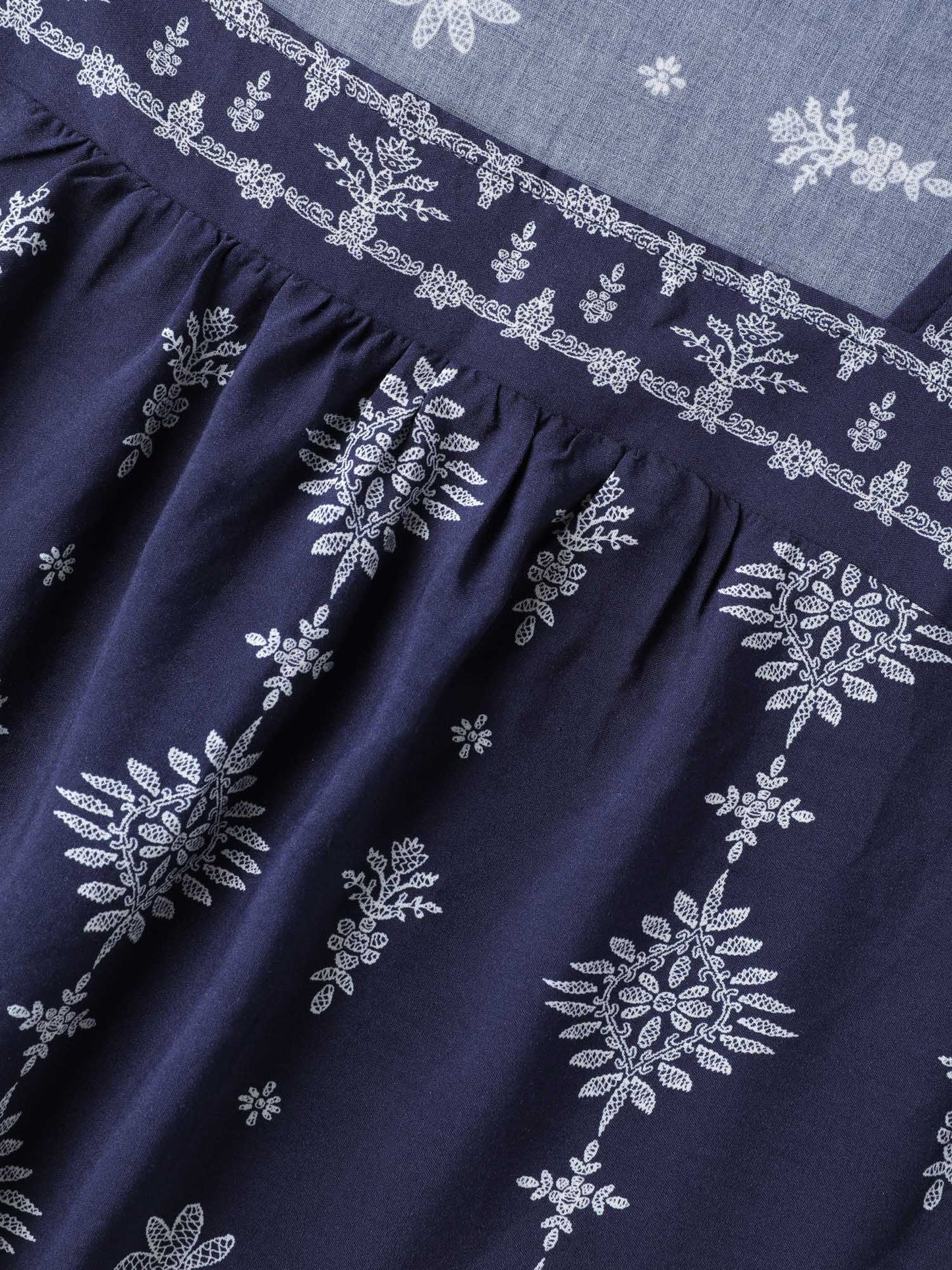 Boho Print Square Neck Blouse
