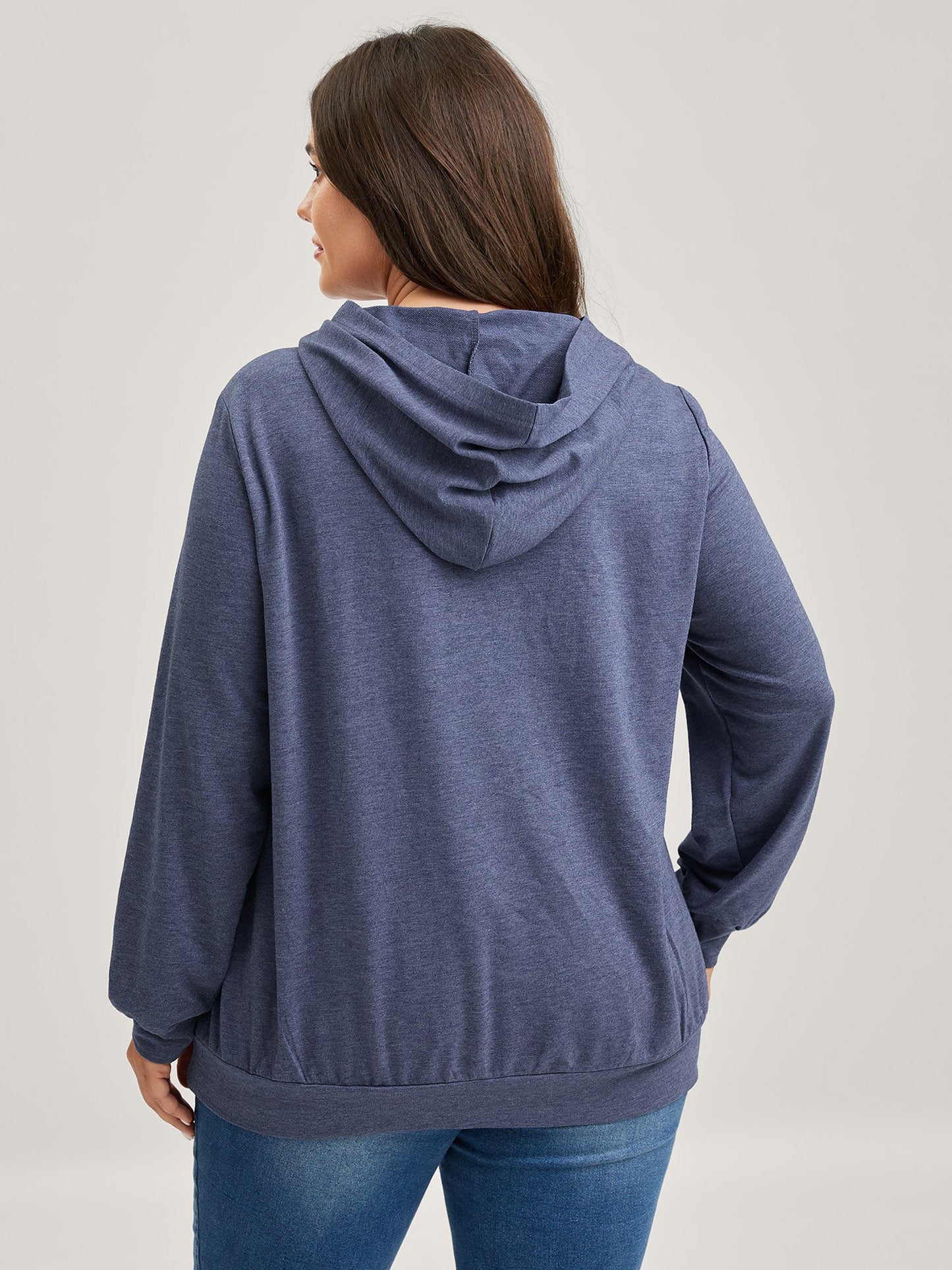 Celestial Print Solid Hoodie