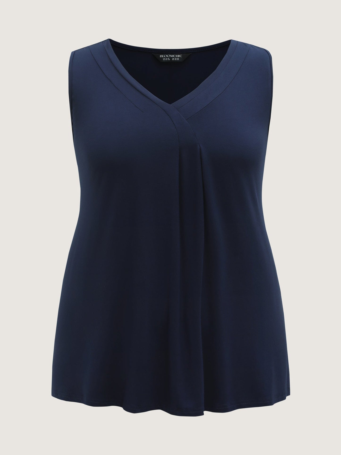 Supersoft Pleated V-Neck Tank Top