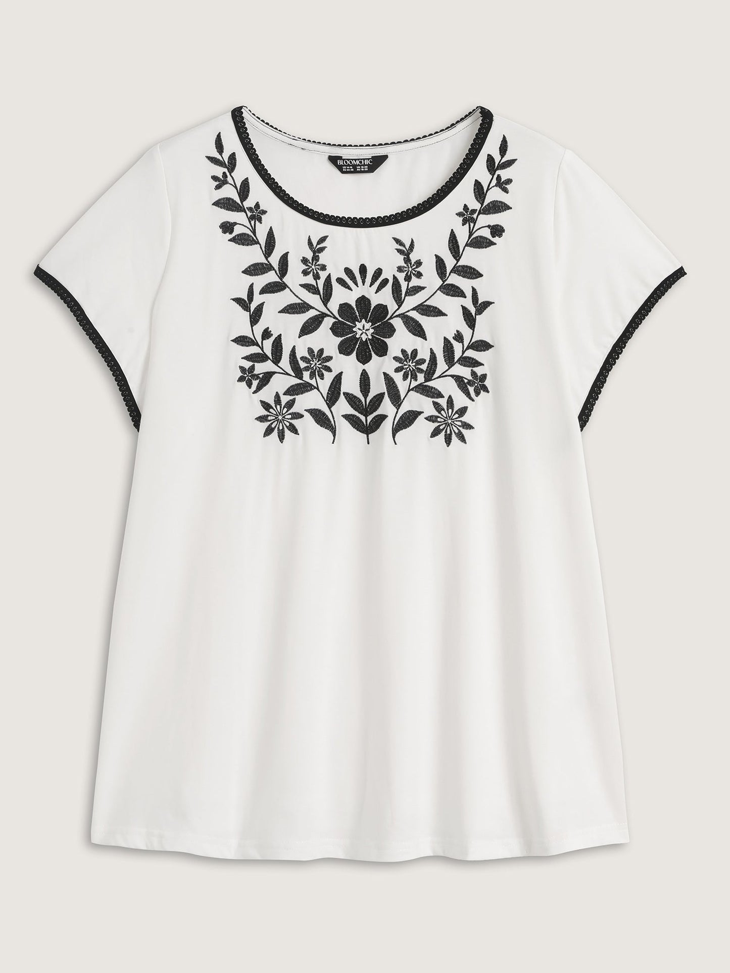 Supersoft Floral Embroidered T-Shirt