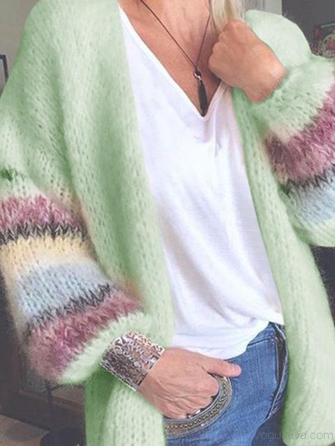 Winter sale Sleeve Print Long Sleeve Sweaters