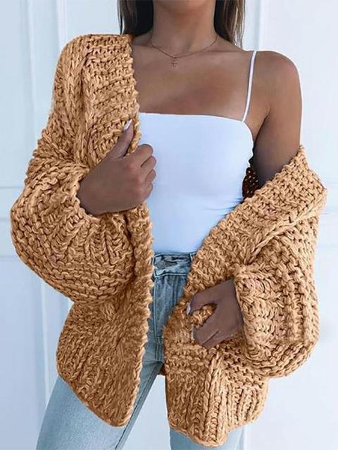 Solid Color Knitted Comfy Sweaters
