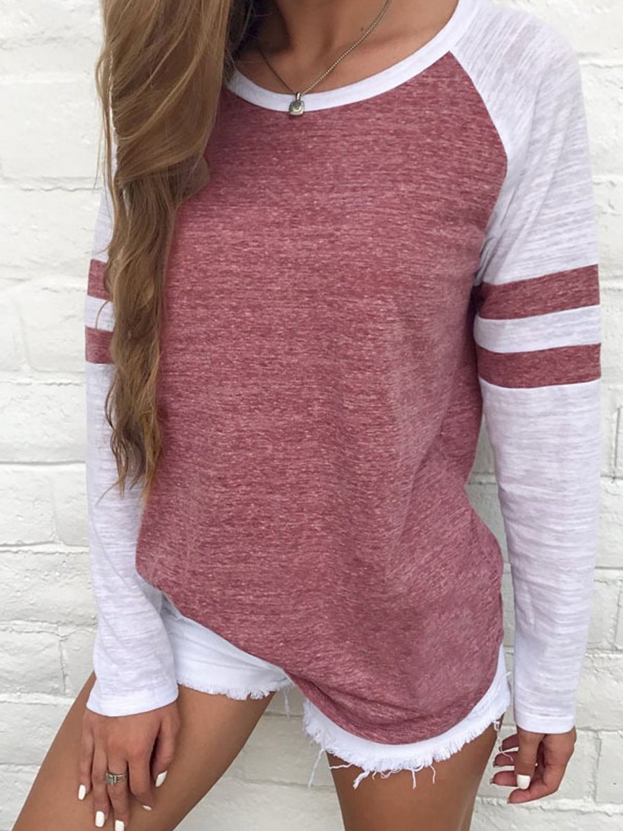 Patchwork Long Sleeve T-Shirt