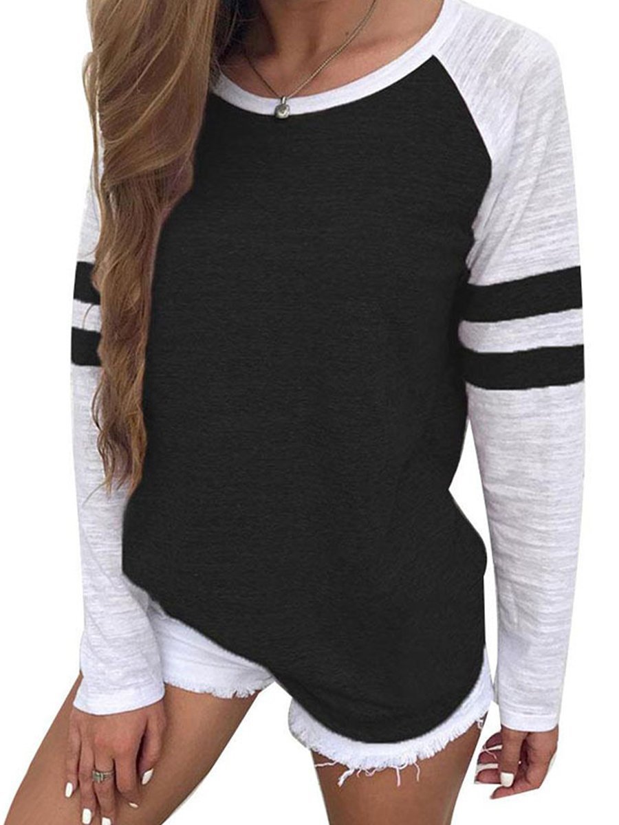 Patchwork Long Sleeve T-Shirt