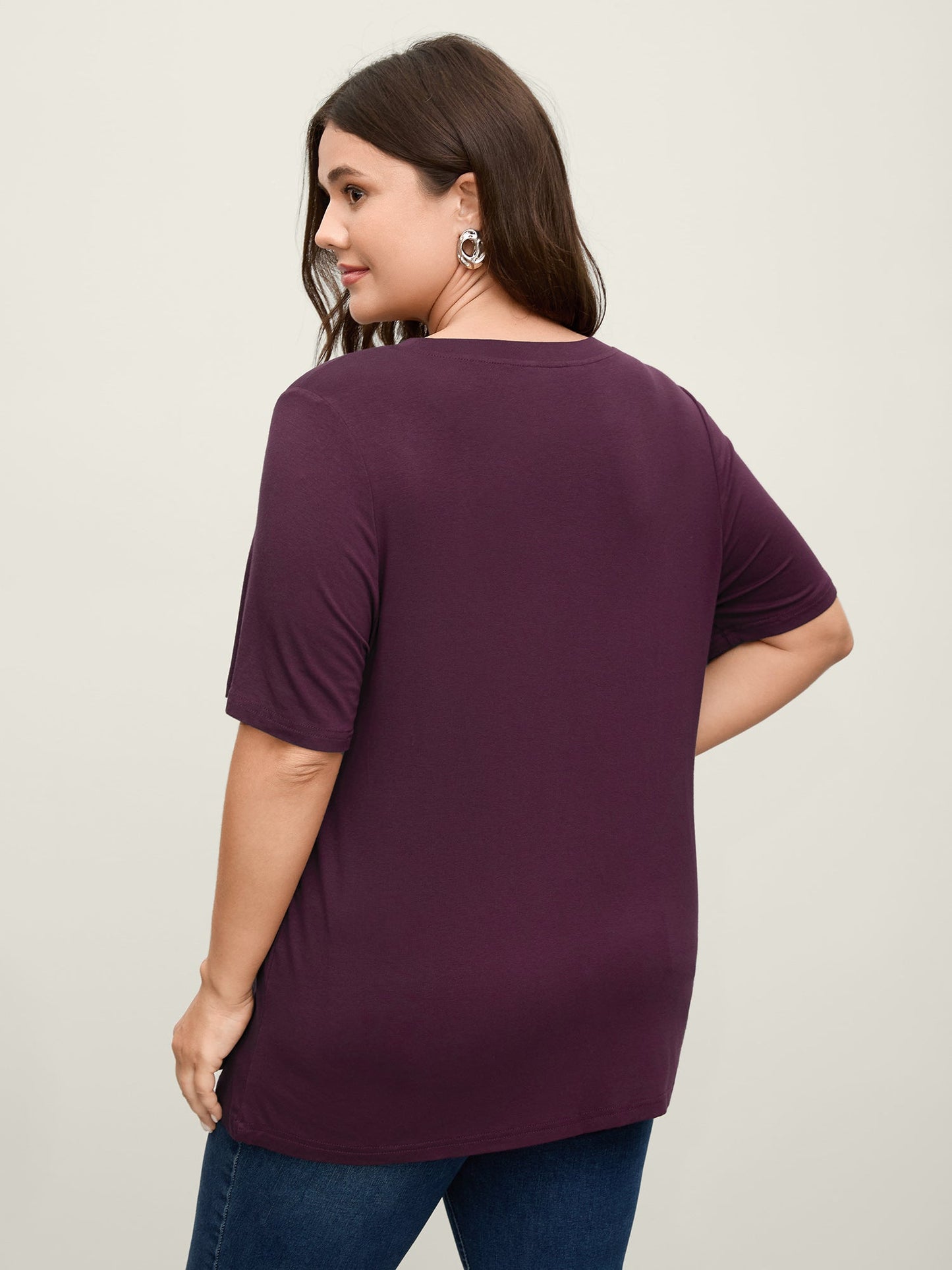 Supersoft Knotted Solid T-Shirt