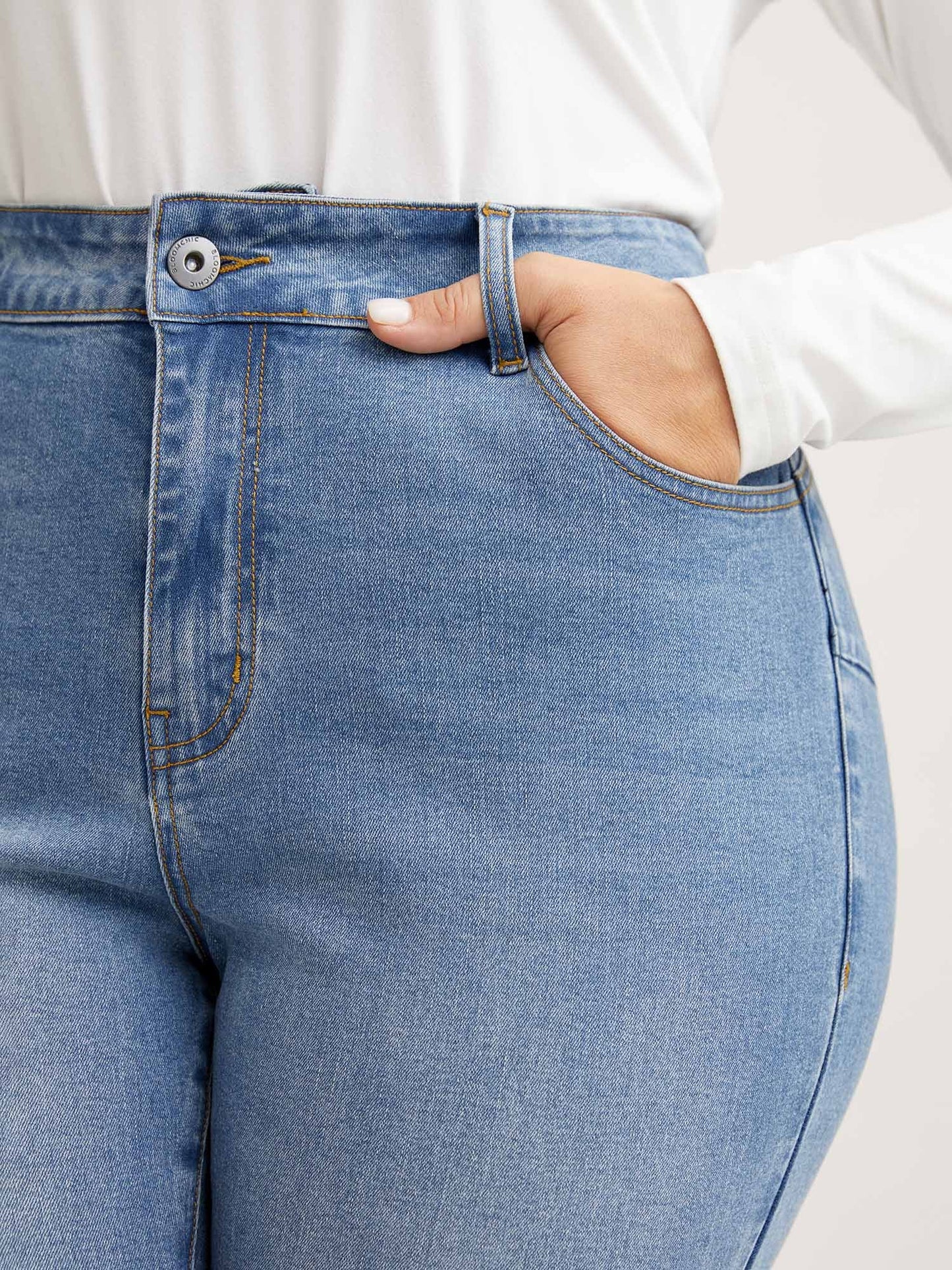 Butt-Lift Bootcut Mid Rise Jeans
