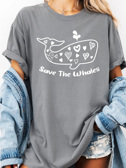 Save The Whales Comfort Colors Tee - Project Save The Tees