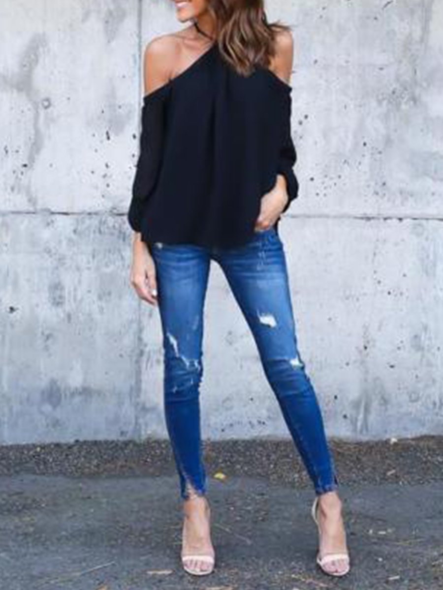 Cotton Long Sleeve Tops