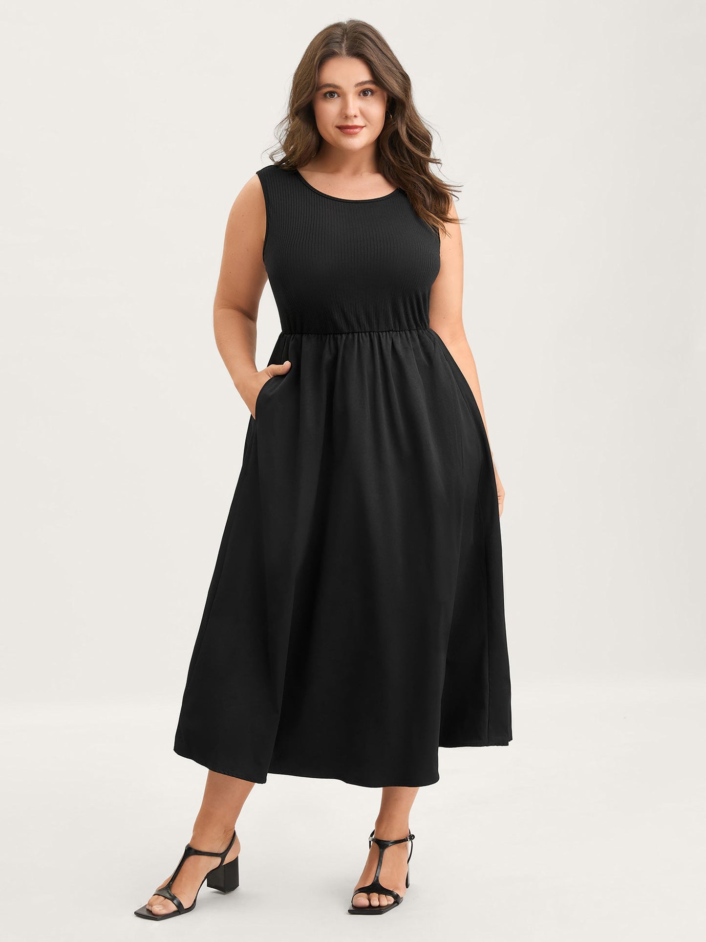 Backless Waist-Defining Tie Midi Dress