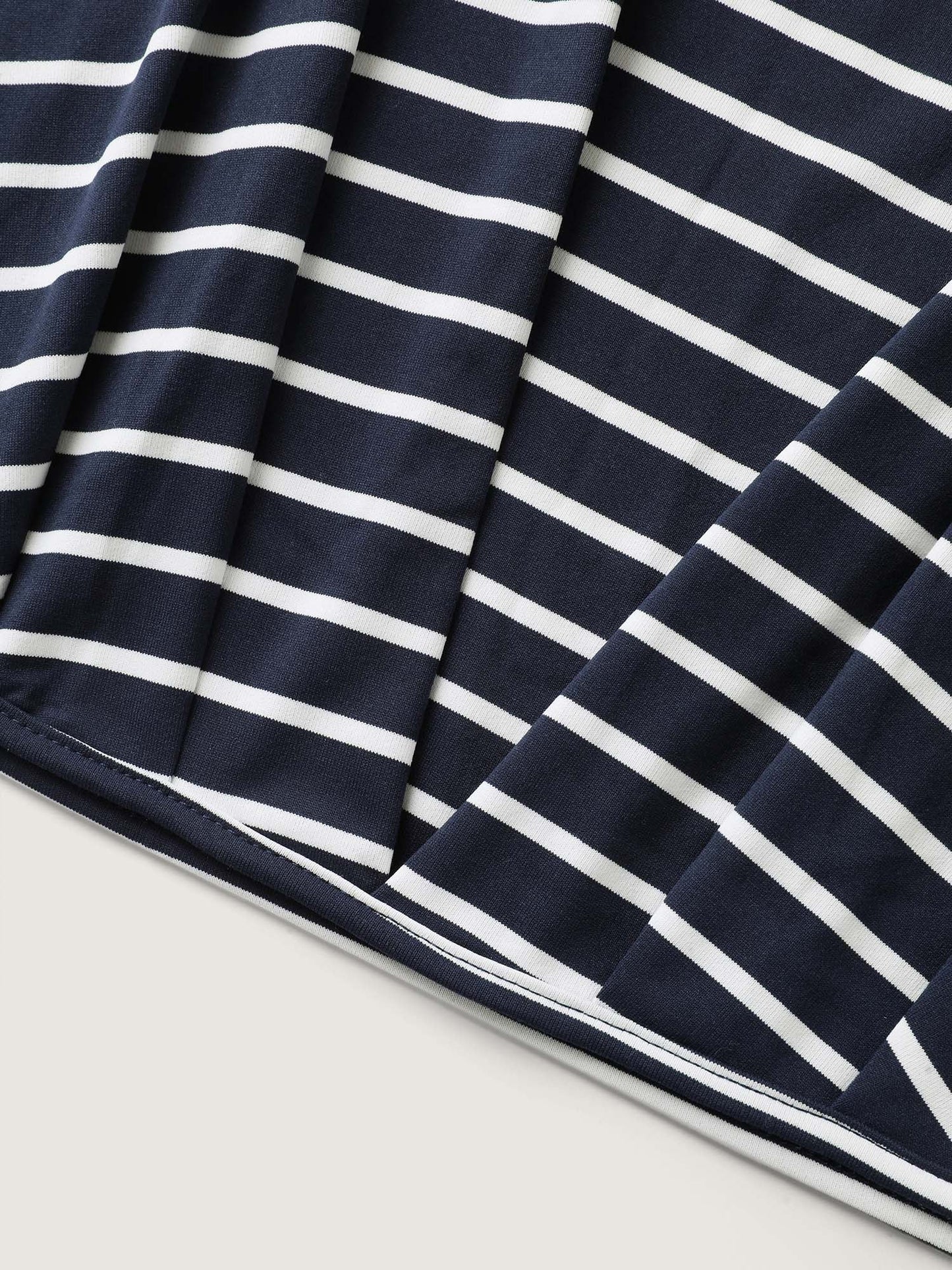 Striped Relaxed Fit Round Neck T-Shirt