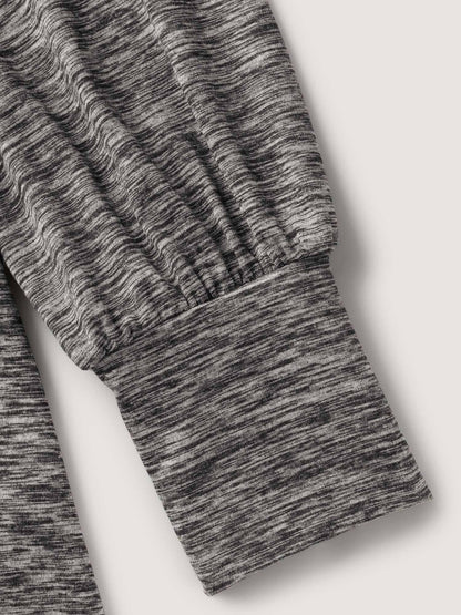 Stretchy Heather Textured Solid T-Shirt