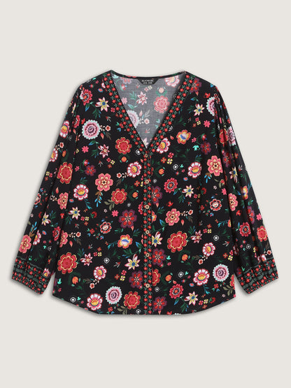 Rayon Colorful Button Front Shirt