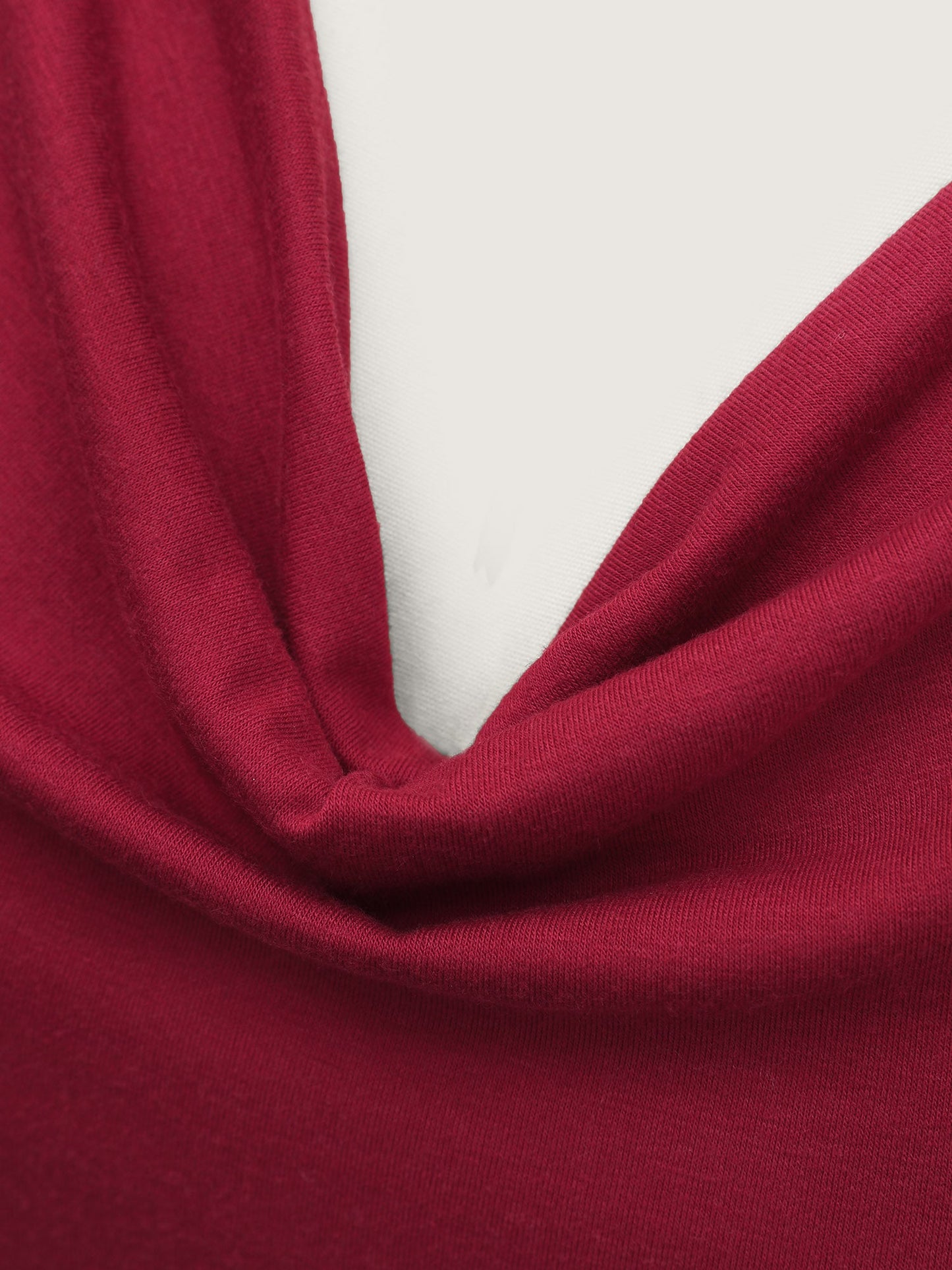 Two-Way Cowl Neckline Solid Tank Top