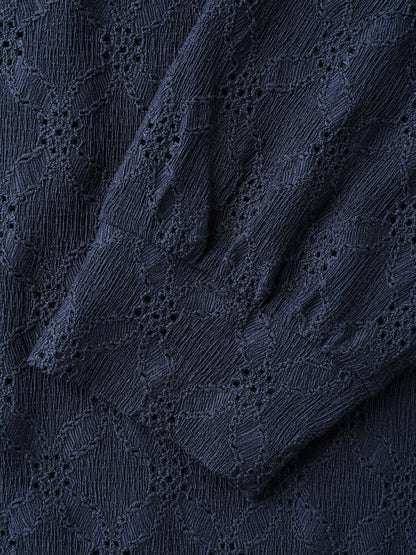 Stretchy Cross-Tie Textured T-Shirt