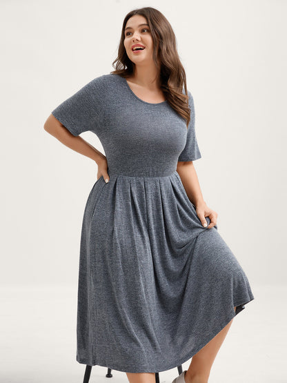 Supersoft Heather Stretch Midi Dress