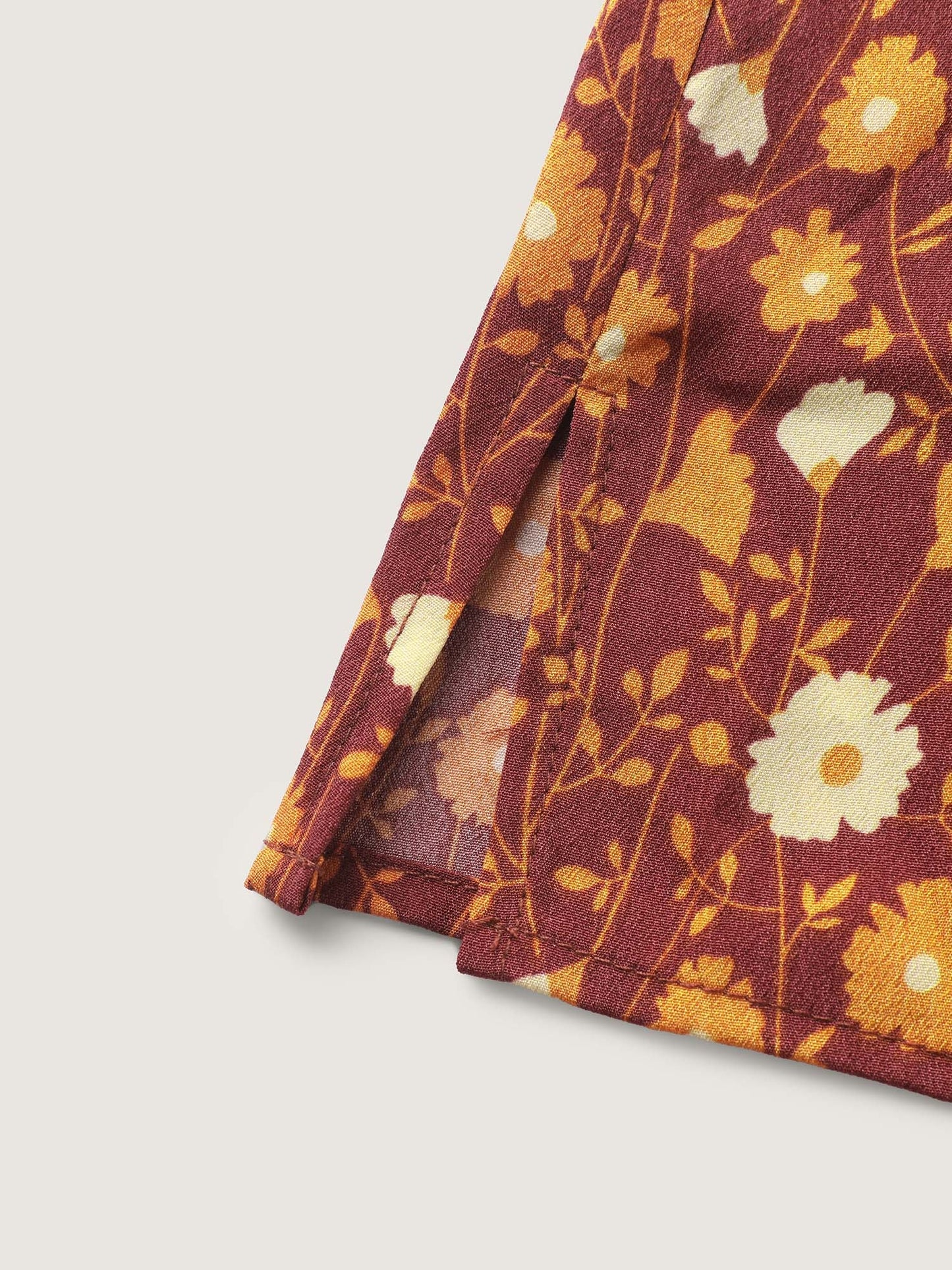 Floral Printed Layered Ruffled Sleeve Blouse