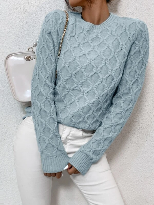 Textured Solid Sweater