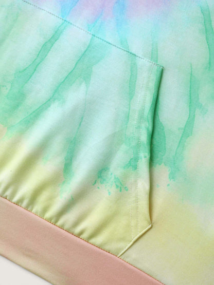 Tie-Dye Blend Pockets Hoodie