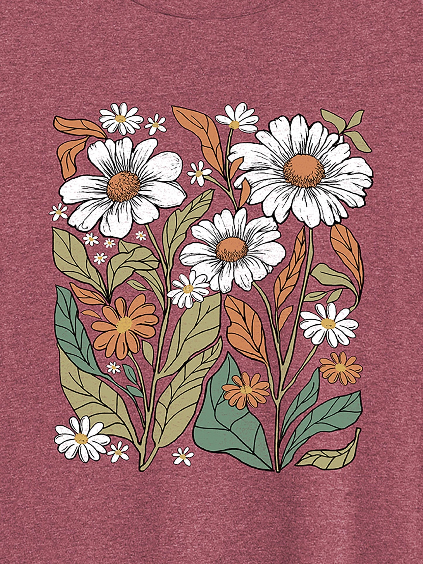 Blooming Florals Round Neck T-Shirt