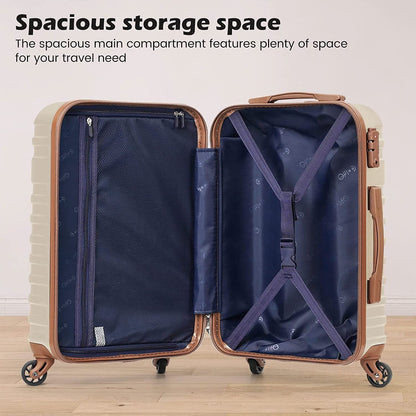 Luggage Sets Suitcase Set 5 Piece Luggage Set Carry On Hardside Luggage with TSA Lock Spinner Wheels
