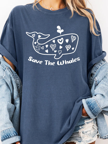 Save The Whales Comfort Colors Tee - Project Save The Tees