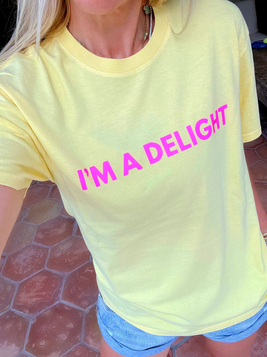 I'm a Delight Yellow Tee