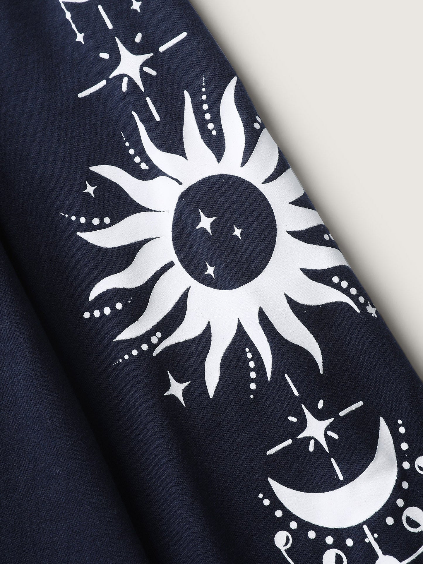 Floral Sleeve Print Contrast Sweatshirt