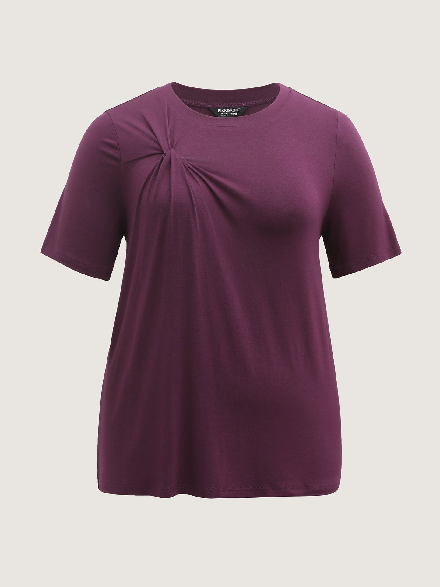 Supersoft Knotted Solid T-Shirt