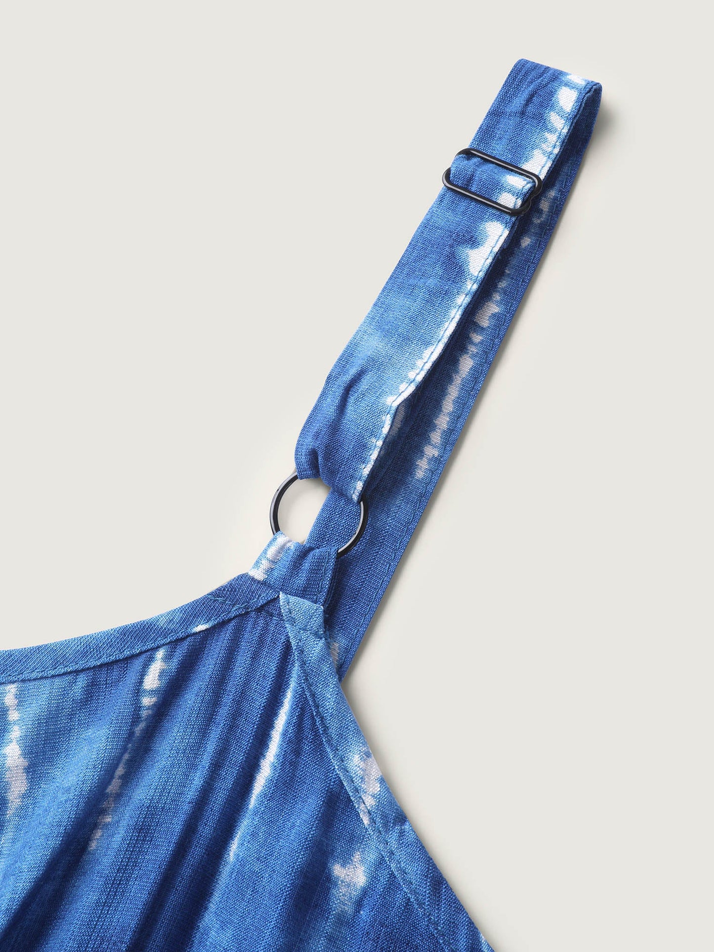 Tie-Dye Lace Trim Cami Midi Dress