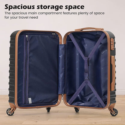 Luggage Sets Suitcase Set 5 Piece Luggage Set Carry On Hardside Luggage with TSA Lock Spinner Wheels