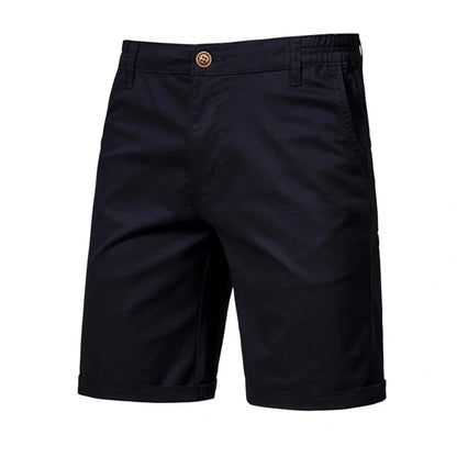🔥Last Day Promotion🔥Summer 100% Cotton Solid Shorts Men High Quality Casual Business Social Elastic Waist Men Shorts