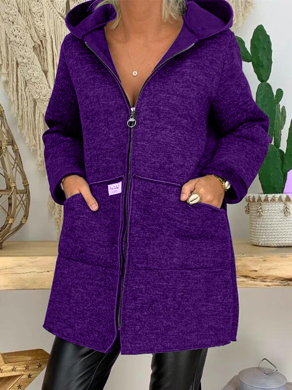 Solid Casual Long Sleeve Knit coat