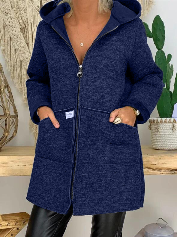 Solid Casual Long Sleeve Knit coat