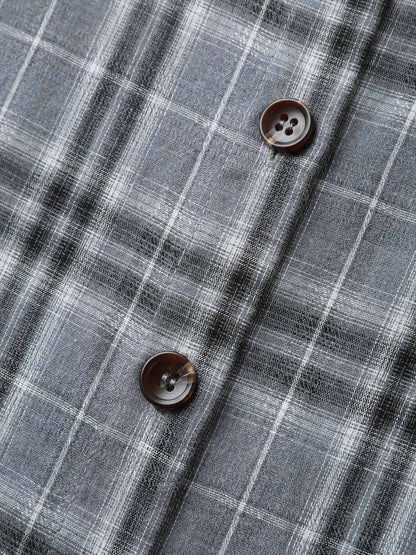 Plaid Print Button Down Shirt