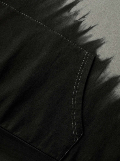 Cotton Dip-Dyeing Smudge Hoodie