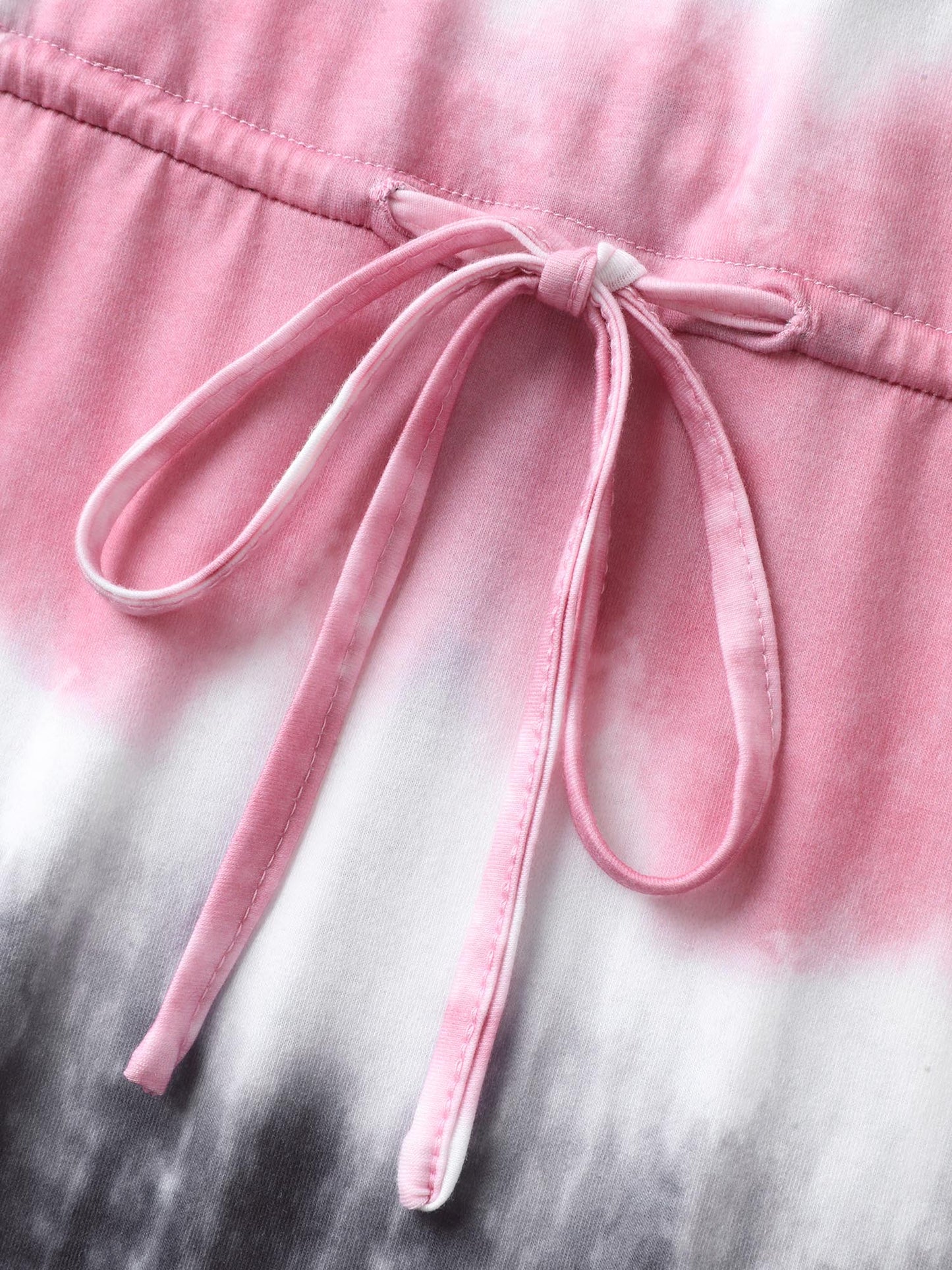 Supersoft Tie-Dye Drawstring Midi Dress