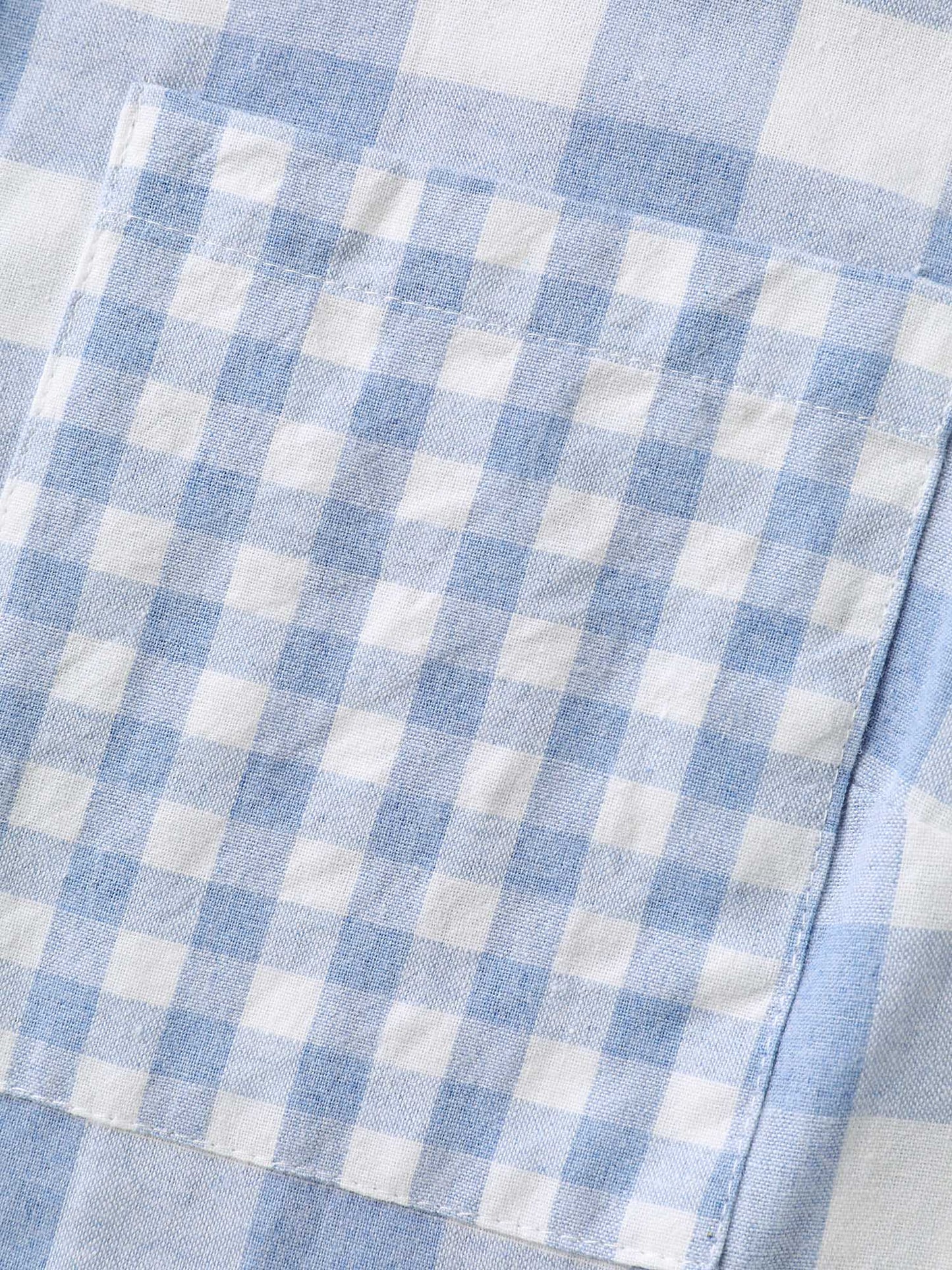 Asymmetrical Plaid Button-Down Shirt