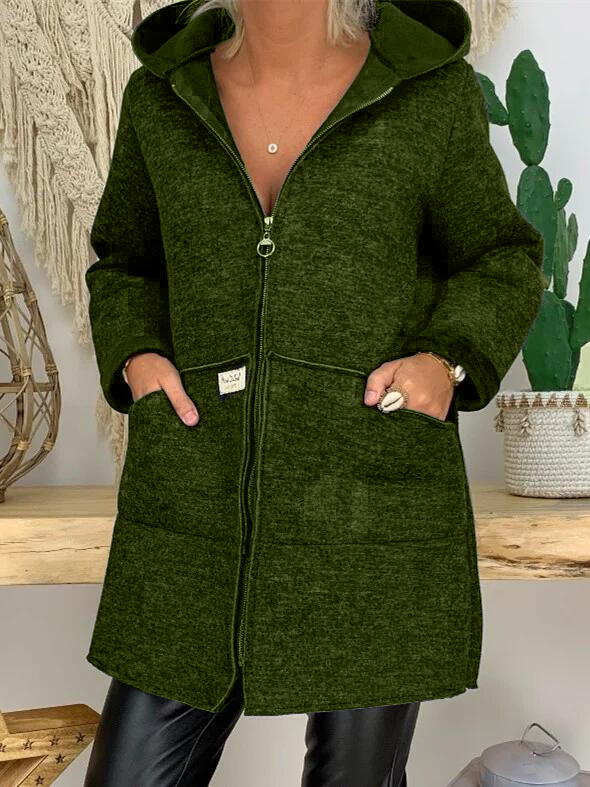 Solid Casual Long Sleeve Knit coat